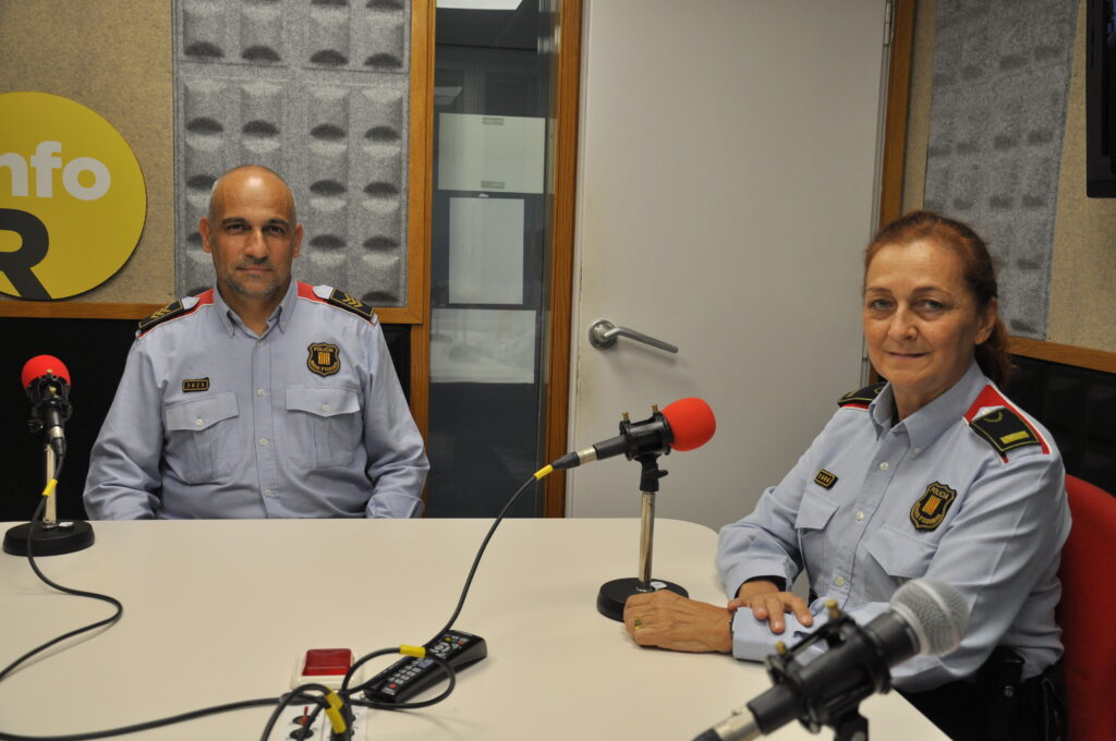 Sotsinspector de Mossos d’Esquadra, Ramon Ahumada, i l’anterior inspectora, Anna Prieto