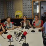 Ana Arias, Rosa Mellado, Emilia Martínez, Dolores Rebelles i Rosa Andrade, membres del Grup de Teatre del Casal d'Avis.