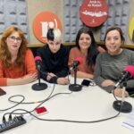 Imma Anegas, membre del Comitè de Dones; Lluna Ortega, membre de la Xarxa Lila; Laia Muñoz, membre d'Ètic Habitat i tècnica del SIAD-Servei d'Informació i Atenció a les Dones, i Montse Arráez, regidora d’Igualtat i Feminismes.